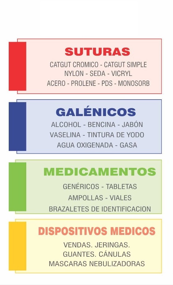 dispositivos-medicos, medicamentos, materiales-galenicos, instrumentos-medicos